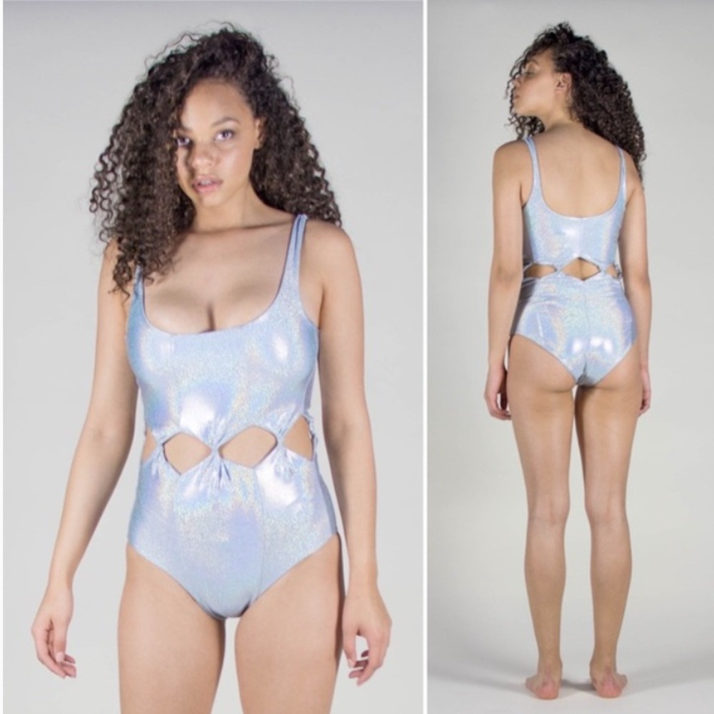 Samantha Pleet silver tabernacle swimsuit